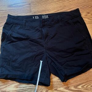 a.n.a Women's Classic Black Bermudas
